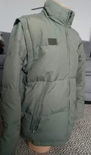 Fila Herren Daunenjacke in Olivgrün, Größe L – 2-in-1 Jacke/Weste