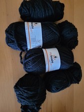 Wollpaket - myboshi No. 1 -  Mützengarn - Wolle zum Häkeln in Schwarz