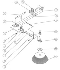 Tragarmkörper f. Frontbesen