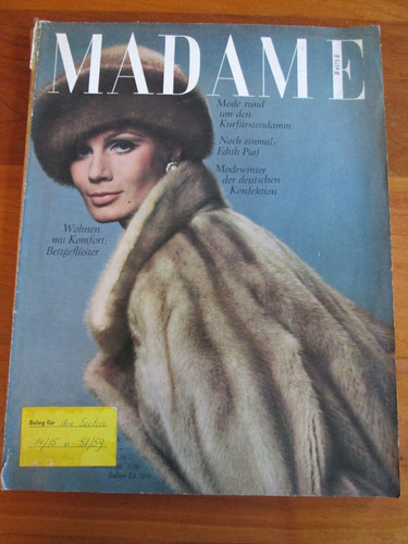 Modezeitschrift madame oktober - modezeitschrift,