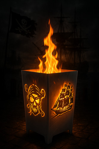 Feuerkorb pirat piratenschiff - feuerkorb,
