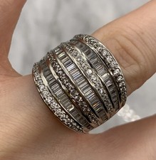 CZ Iced Baguette Cut Channel
