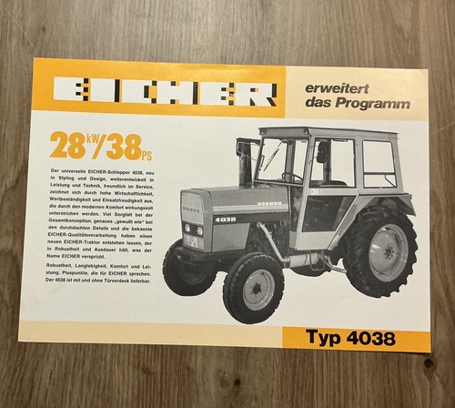 Orig eicher 4038 - eicher, prospekt