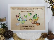 Geldgeschenk Hochzeit, Hochzeitsgeschenke,  personalisiert, Geschenk, Taube