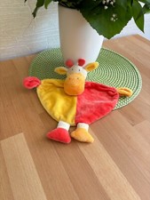 💕Schmusetuch Kuscheltuch Topolino Giraffe orange rot 💕 selten