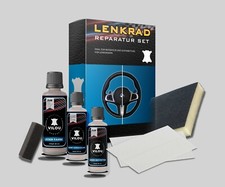Lenkrad Reparatur Set Lederfarbe schwarz für Audi BMW Mercedes Porsche VW Opel