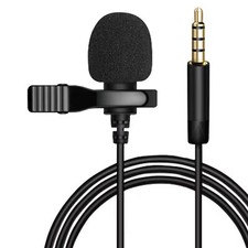 3,5mm Klinke Ansteckmikrofon Lavalier Ansteck Mikrofon für Smartphone Handy 4pol