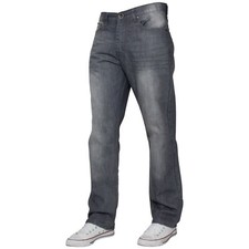 Herren Regular Fit Jeans Gerades Bein Denim Hose Big Hoch Alle Taille Größen