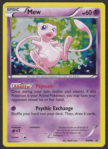 Pokemon mew bw98 - mew, black
