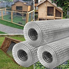 Maschendraht Gitter Draht Wühlmausgitter Verzinkt Volierendraht Drahtzaun 10-25m