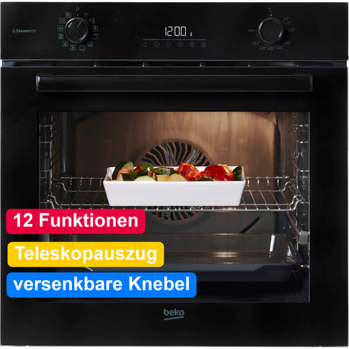 Beko einbau backofen schwarz - einbau,