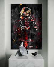 Formel 1 Leinwand Bild Abstrakt Dekoration Bilder Rennfahrer Rennwagen