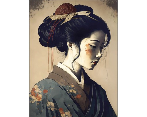 Leinwandbild geisha 84x116 - geisha,