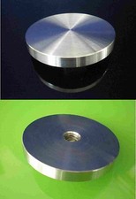 Glasplatten Adapterplatten VA, für Tischbeine, M8 Sackgewinde, d=60,3 mm, h=8 mm