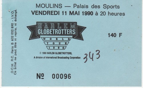 Altes basketball ticket harlem - ticket,