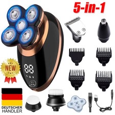 5-In-1 Elektrorasierer Herrenrasierer Akku Rasierer Nass & Trocken Rasierapparat