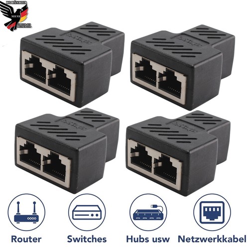Rj45 adapter splitter y - 4x,