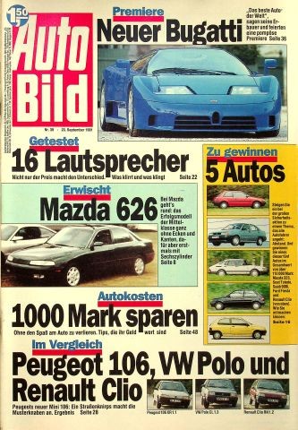 Auto bild 1991 vw - -,