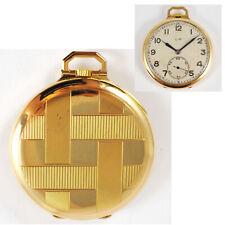 LIP - Wunderschöne Art Deco Frackuhr / Taschenuhr - in 18ct Gold - 1930er Jahre