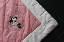 Tagesdecke Einzelbett, Disney - Bettüberwurf Steppdecke Krabbeldecke rosa200x135