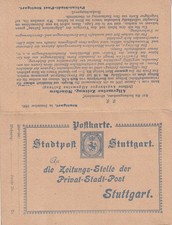 PP STUTTGART, Mü PP 26B ALLGEMEINE ZEITUNG MÜNCHEN,DOPPELKARTE