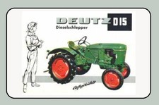 Blechschild 20x30 Deutz D 15