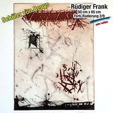 große Original Farbradierung