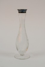 Glasvase mit Silbermontur 925