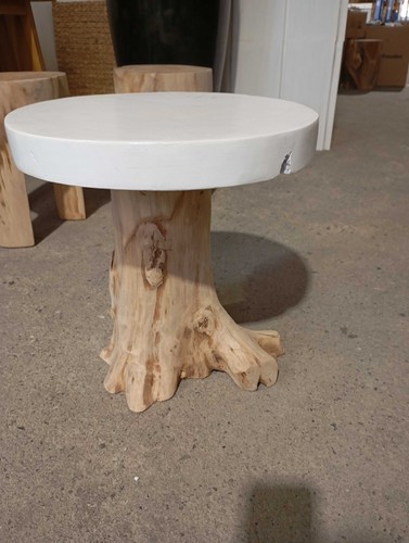 Beistelltisch teak holz hocker - teak-holz,