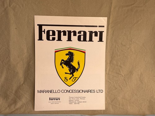 Ferrari range prospekt 1977 - prospekt,