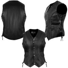  Lederweste taillierter