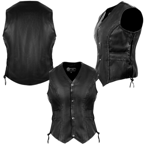 Lederweste taillierter - ,