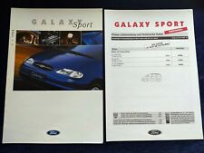 Ford Galaxy Sport Prospekt 12.1997 + Preisliste