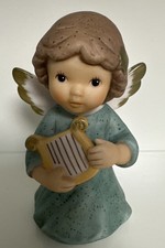 nina und marco Göbel Engel mit Harfe Rarität ? ca.10cm H