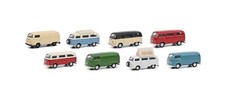 SCHUCO, VOLKSWAGEN T2A bu Wohnmobil Van Set 8-tlg., 1/87, SCH26685