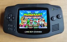 Nintendo GAMEBOY ADVANCE mit IPS V5 Display (Black In Black Design) 