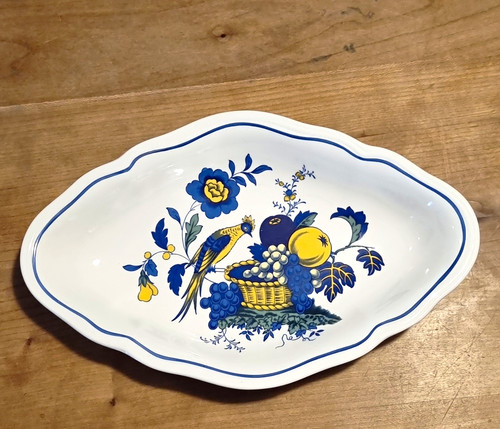 Spode blue bird - spode, ovale