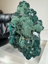 Dioptas-Malachit 171 Karat Edelstein Stufe Tiefgrün Natur Qualität Top