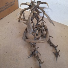 Antike Geweihlampe reicht