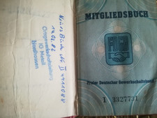 FDGB Mitgliedsbuch von 1971