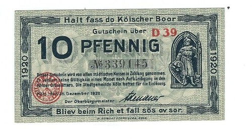 Notgeld köln stadt - ,