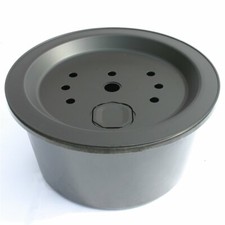 PE Becken mit GFK Deckel Ø 66 cm 90 Liter + Stütze für Quellsteine Wasserspiele