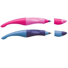 STABILO EASY Start Ergonomischer Tintenroller Rechtshänder blaue Patrone pink bl