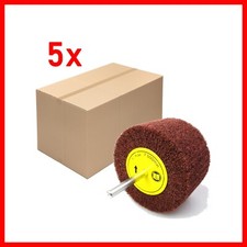 5X VLIESFÄCHERSCHLEIFER SCHLEIFSTIFT SCHLEIFMOP Verschiedene Ø Körnung VLIESMOP