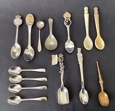 KONVOLUT 14 VERSCHIEDENE LÖFFEL SALBBÜBEL 1937 KRÖNUNGSLÖFFEL ETC. !