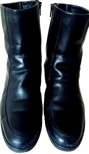 Damen schwarz echt leder - damen, echt-leder