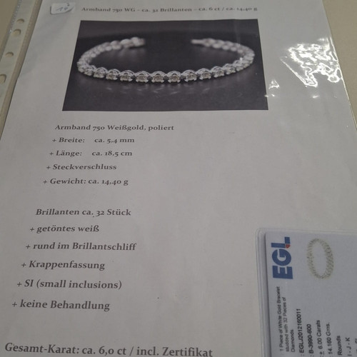 Brillant armband 6 0 - brillant, 6,0