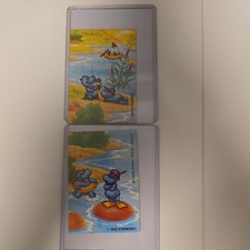 Üei Puzzle Happy Hippos 1988 unten und oben rechts + 1 BPZ 