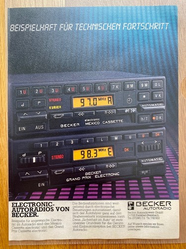 Becker electronic autoradios - electronic,