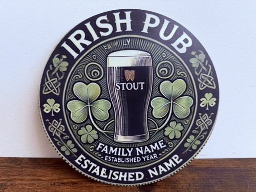 Irish pub whiskey werbeschild - irish,
